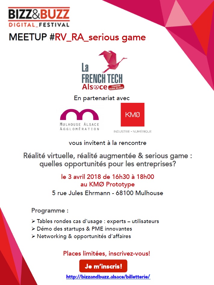 Meetup Réalité virtuelle, réalité augmentée & serious game